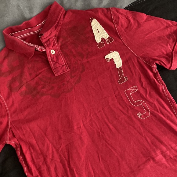 Arizona Jeans deep red A75 polo shirt - Picture 2 of 15